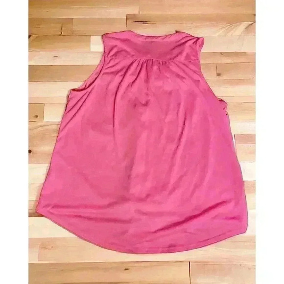 French Sunday Lace Front Sleeveless Top Size 2X Hot Pink - Picture 6 of 6